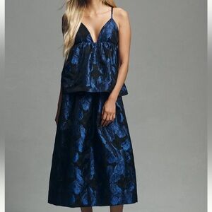 ANTHROPOLOGIE SLEEVELESS OPEN BACK MIDI DRESS, SIZE XSP, MSRP $198.00 NWT